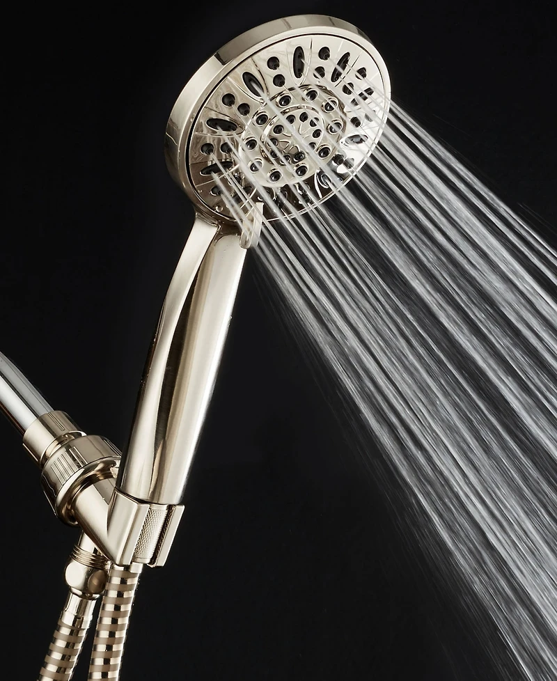 AquaDance High-Pressure 6-setting Handheld Shower Head with Extra-long 6 Foot Hose