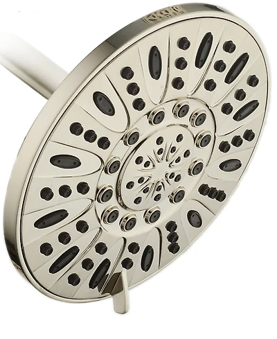 AquaDance High-Pressure Multiple Setting 7-in Rainfall Shower Head with Pause Mode