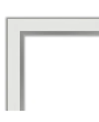 Amanti Art Eva Silver-tone Framed Bathroom Vanity Wall Mirror, 31.12" x 25.12"