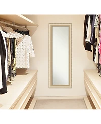 Amanti Art Elegant Brushed Honey on The Door Full Length Mirror, 18.75" x 52.75"