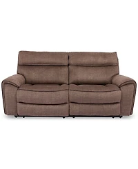 Closeout! Hutchenson 2-Pc. Fabric Sectional with 2 Power Headrests