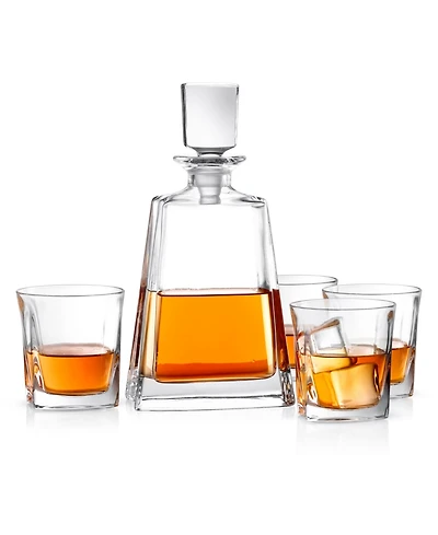 JoyJolt Luna Whiskey Decanter Set of 5