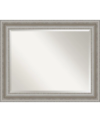 Amanti Art Parlor Silver-tone Framed Bathroom Vanity Wall Mirror