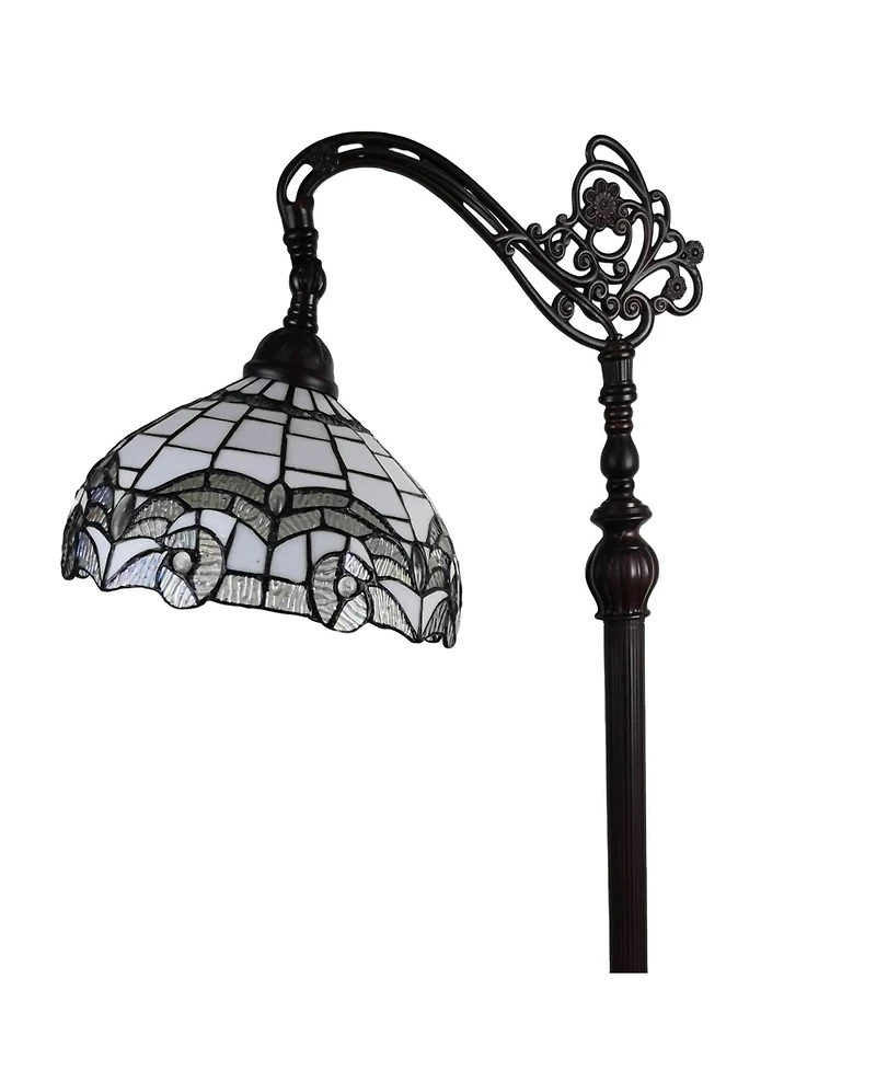 Amora Lighting Tiffany-Style Reading Floor Lamp