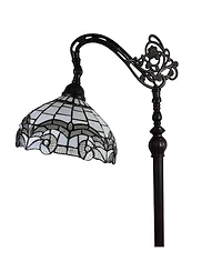 Amora Lighting Tiffany-Style Reading Floor Lamp