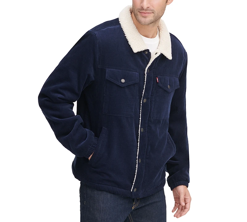 Levi's Men's Fleece-Lined Corduroy Trucker Jacket
