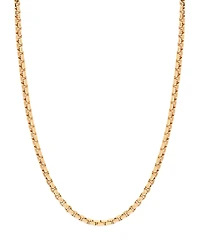 20" Round Box Link Chain Necklace (1-1/2mm) in 14k Gold