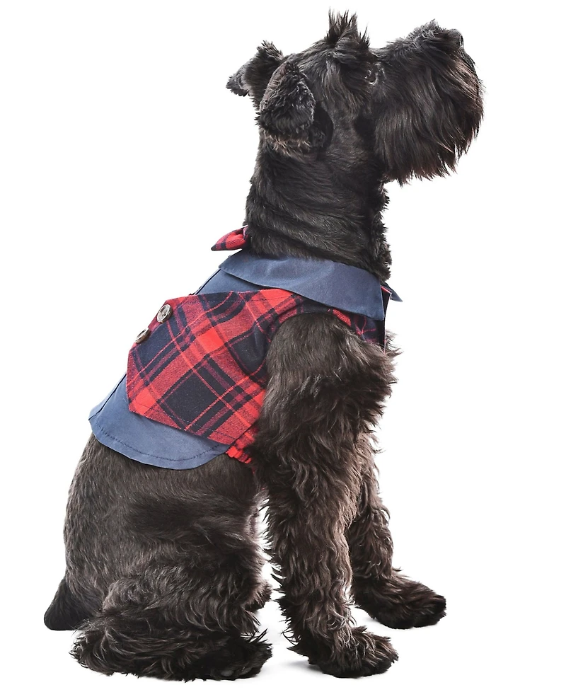 Parisian Pet Scottish Tuxedo Red Plaid