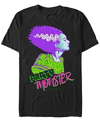 Universal Monsters Men's Bride of Frankenstein Party Monster Short Sleeve T-Shirt