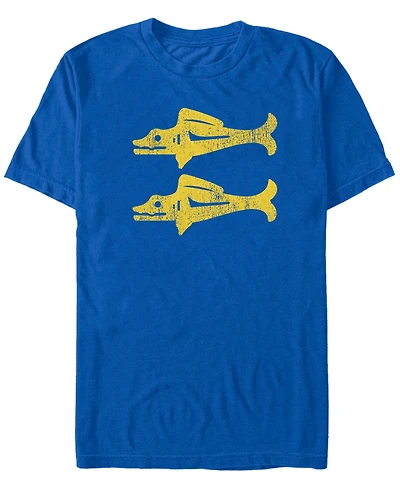 Fifth Sun Men's Nickelodeon Legends of the Hidden Temple Double Barracuda Short Sleeve T-Shirt