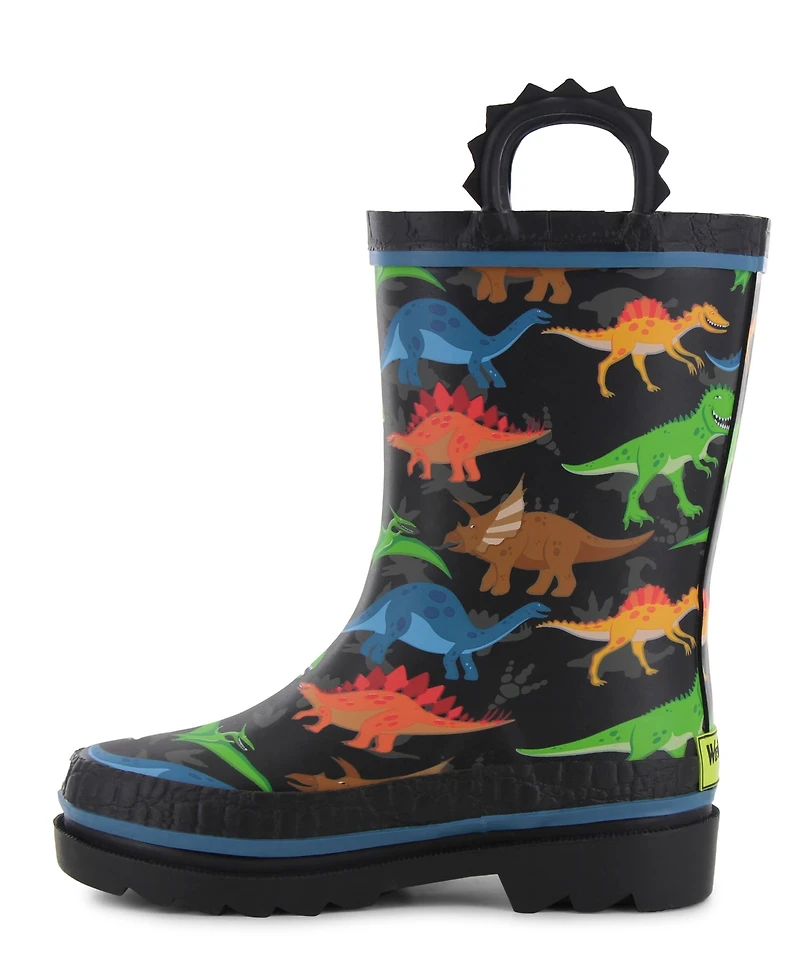 Western Chief Toddler Little Boy's and Big Boy's Dinosaur World Rain Boot
