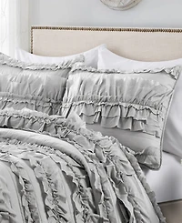 Lush Decor Belle Ruffle 3-Pc. Quilt Set, Full/Queen