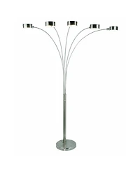 Artiva Usa Micah Plus Modern Led 88" 5-Arched Floor Lamp with Dimmer
