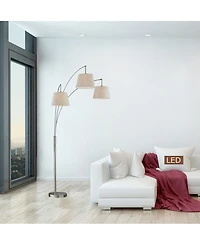 Artiva Usa Luce 84" Led 3-Arch Floor Lamp with Dimmer