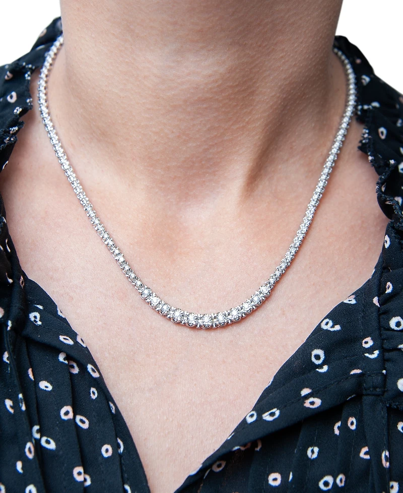 Wrapped in Love Diamond Graduated (1/2 c.t. t.w.) 17" Statement Necklace in Sterling Silver, Created for Macy's