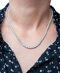 Wrapped in Love Diamond Graduated (1/2 c.t. t.w.) 17" Statement Necklace in Sterling Silver, Created for Macy's