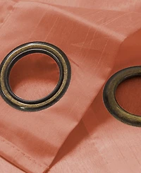 Rt Designers Collection Nancy Faux Silk Grommet Curtain Panel 54" x 84" Neon Yellow