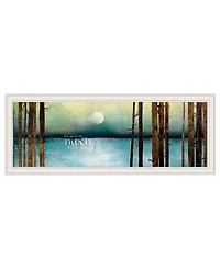 Trendy Decor 4U Love You to the Moon and Back by Marla Rae, Ready to hang Framed print, White Frame, 39" x 15"