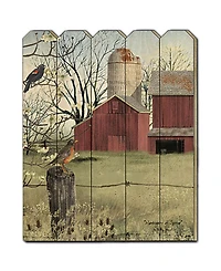 Trendy Decor 4U Harbingers of Spring by Billy Jacobs, Printed Wall Art on a Wood Picket Fence, 16" x 20"