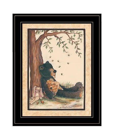 Trendy Decor 4U Nap Time by Mary June, Ready to hang Framed Print, Black Frame, 15" x 19"