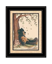 Trendy Decor 4U Nap Time by Mary June, Ready to hang Framed Print, Black Frame, 15" x 19"