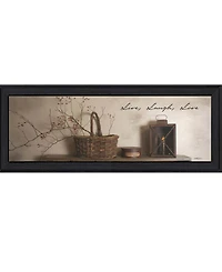 Trendy Decor 4U Live, Laugh and Love By Billy Jacobs, Printed Wall Art, Ready to hang, Black Frame, 14" x 38"