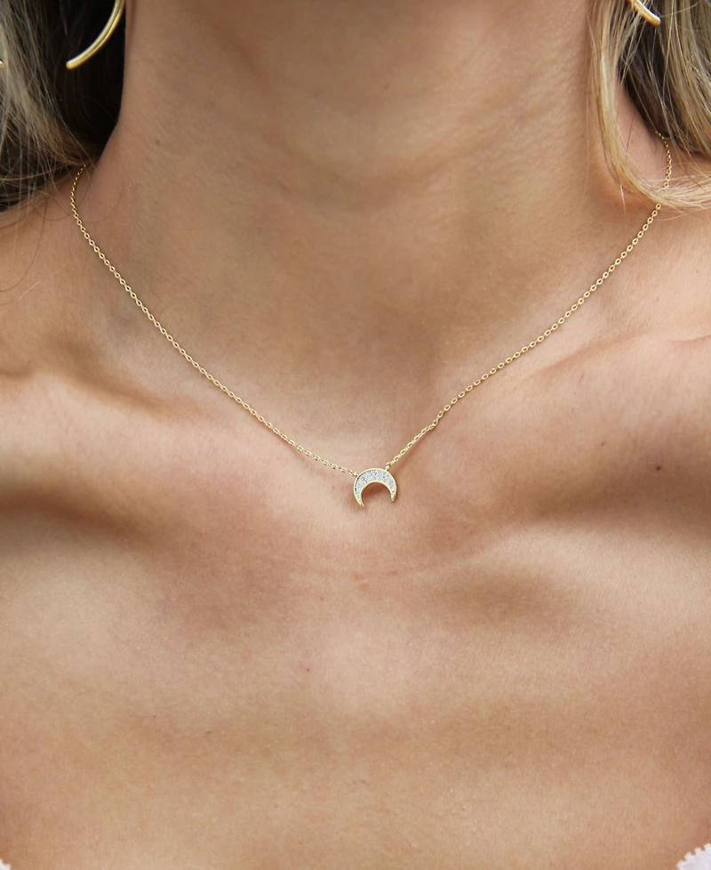 Ettika Dainty Layered Crescent Moon Necklace Set