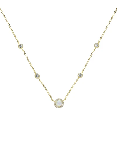 Ettika Olivia Opal and Crystal Necklace