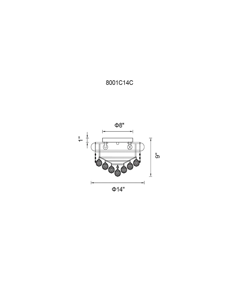 Cwi Lighting Empire 3 Light Flush Mount
