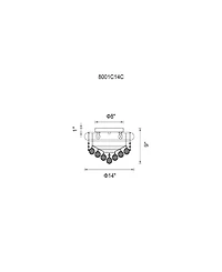 Cwi Lighting Empire 3 Light Flush Mount