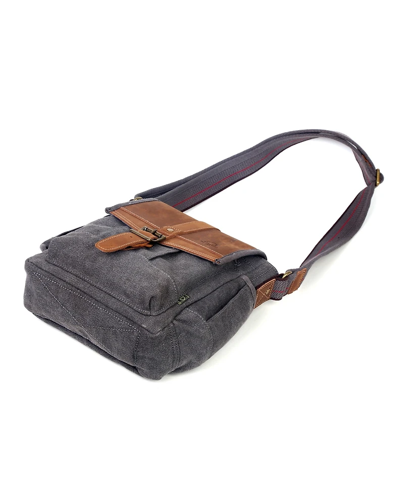 Tsd Brand Turtle Ridge Canvas Crossbody Bag