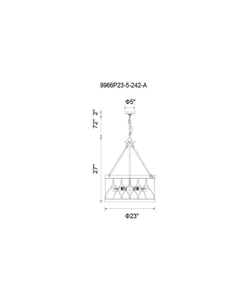 Cwi Lighting Amazon 5 Light Chandelier