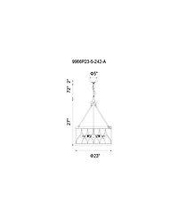 Cwi Lighting Amazon 5 Light Chandelier