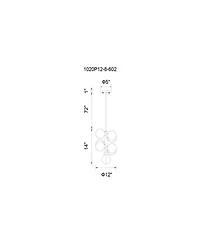 Cwi Lighting Arya 8 Light Mini Pendant