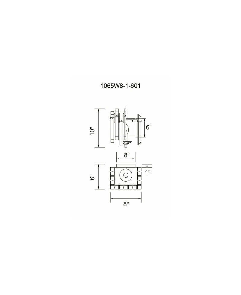 Cwi Lighting Henrietta 1 Light Wall Sconce