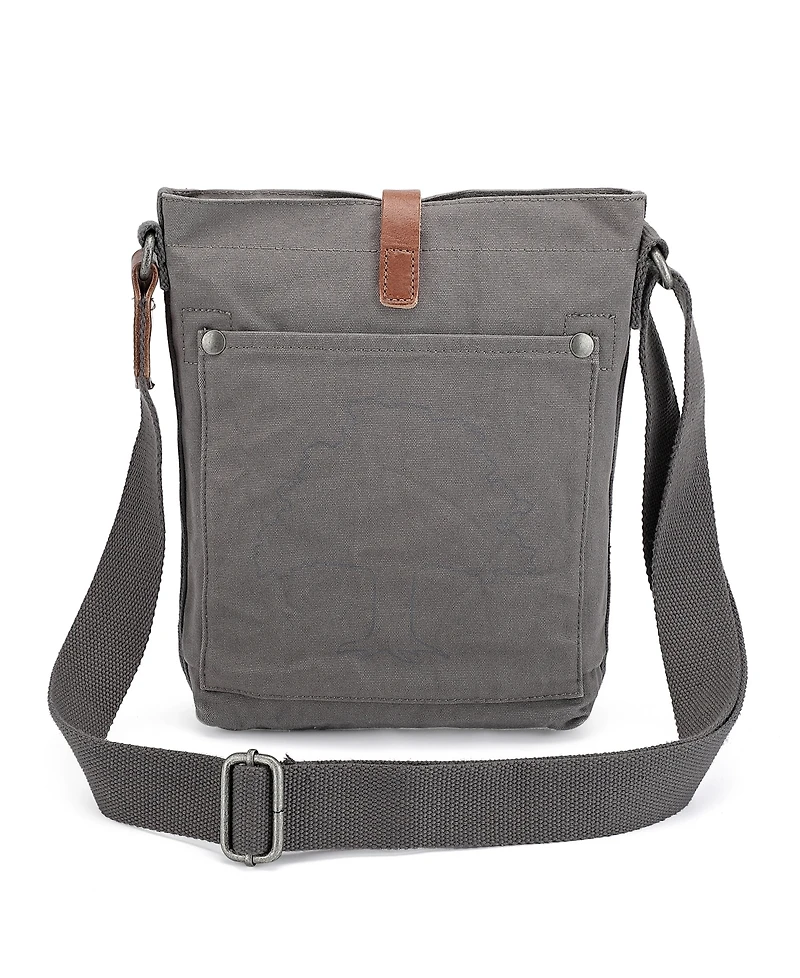 Tsd Brand Forest Canvas Crossbody Bag