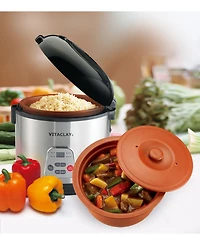 Vitaclay 2 in 1 Clay Rice and Slow Cooker, 3.2 Qt
