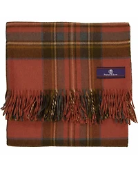 Prince of Scots Highland Tartan Tweed Merino Wool Throw, 55" x 72"