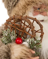 Glitzhome 18" H Santa Figurine