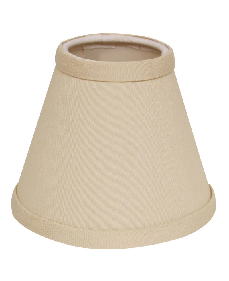 Cloth&Wire Slant Hardback Chandelier Lampshade with Flame Clip