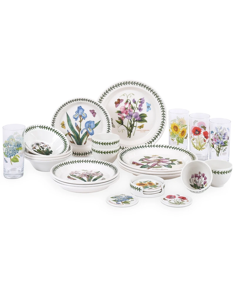 Portmeirion Botanic Garden 25 Pc. Dinnerware Set, Service for 4, Exclusively at Macy's