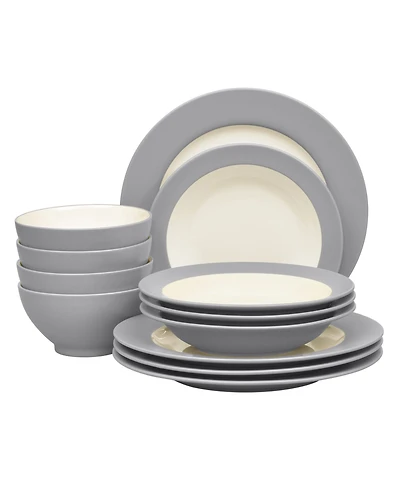 Noritake Colorwave Rim 12-Piece Dinnerware Set