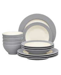 Noritake Colorwave Rim 12-Piece Dinnerware Set