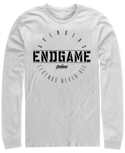 Marvel Men's Avengers Endgame Legends Never Die, Long Sleeve T-shirt