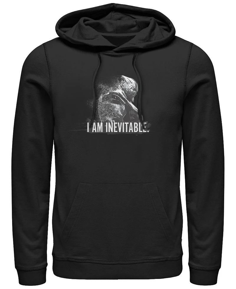 Marvel Men's Avengers Endgame Inevitable Thanos, Pullover Hoodie