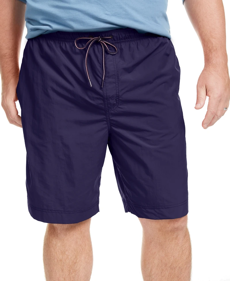 Tommy Hilfiger Men's Big & Tall 9.5" Solid Swim Trunks