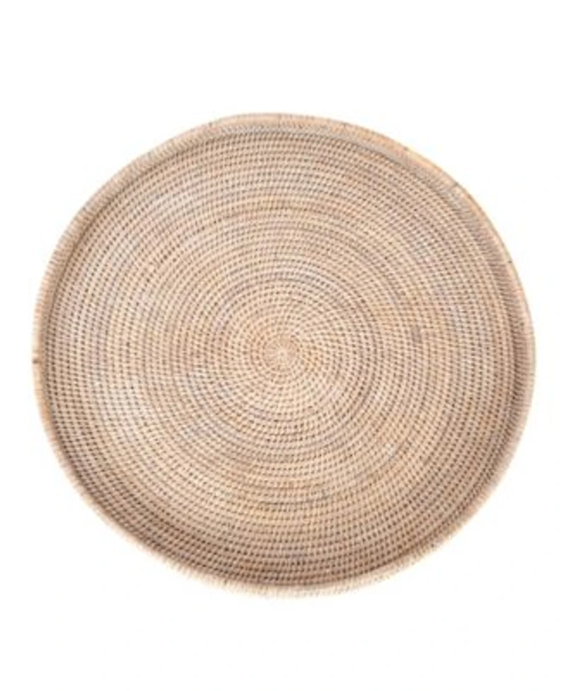 Artifacts Trading Company Rattan Round Tray Collection