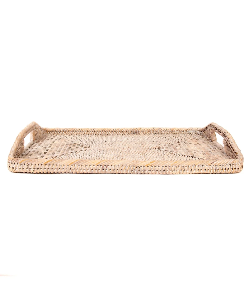 Artifacts Rattan 17" Rectangular Tray