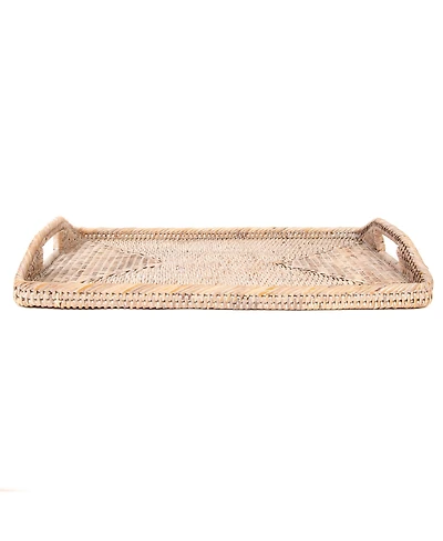 Artifacts Rattan 17" Rectangular Tray