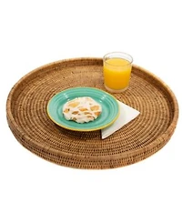 Artifacts Trading Company Rattan Round Tray Collection
